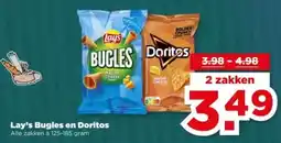 PLUS Lay's Bugles en Doritos aanbieding