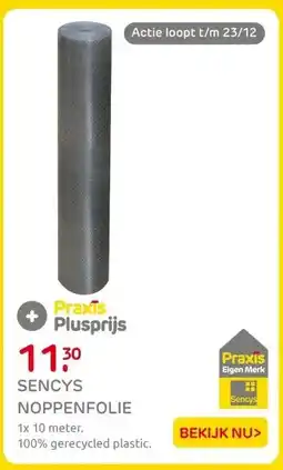 Praxis Sencys noppenfolie aanbieding