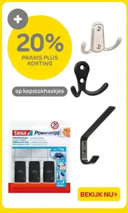 Praxis Op kapstokhaakjes aanbieding