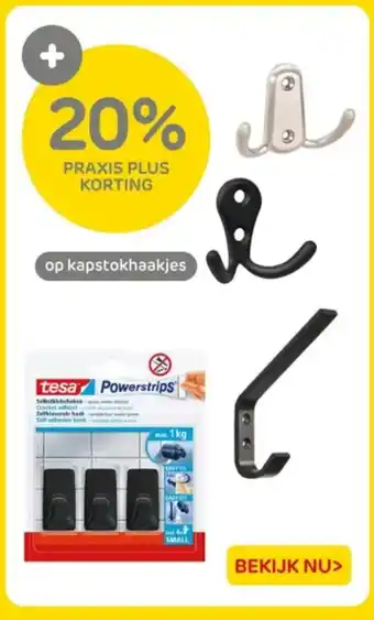 Praxis Op kapstokhaakjes aanbieding