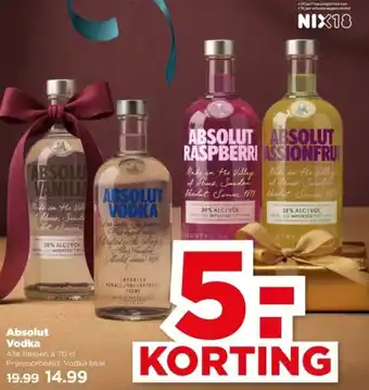 PLUS Absolut Vodka aanbieding