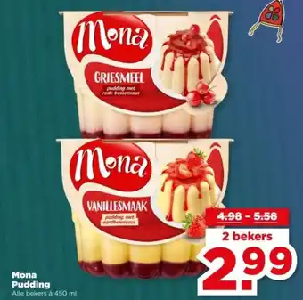 PLUS Mona Pudding aanbieding