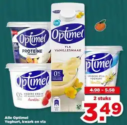 PLUS Alle Optimel Yoghurt, kwark en vla aanbieding