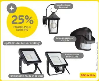 Praxis Op Philips buitenverlichting aanbieding