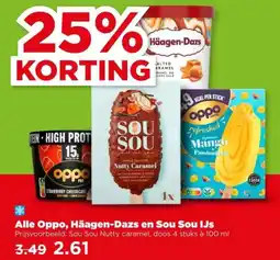PLUS Alle Oppo, Häagen-Dazs en Sou Sou IJs aanbieding