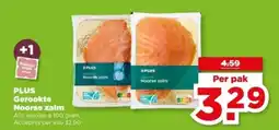 PLUS PLUS Gerookte Noorse zalm aanbieding