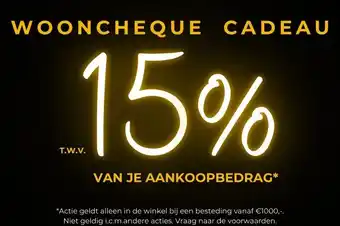 IN.HOUSE WOONCHEQUE CADEAU aanbieding