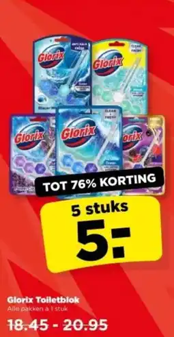 PLUS Glorix Toiletblok aanbieding