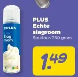 PLUS PLUS Echte slagroom aanbieding