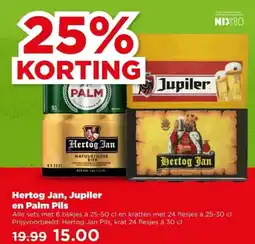 PLUS Hertog Jan, Jupiler en Palm Pils aanbieding