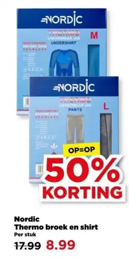 PLUS Nordic Thermo broek en shirt aanbieding