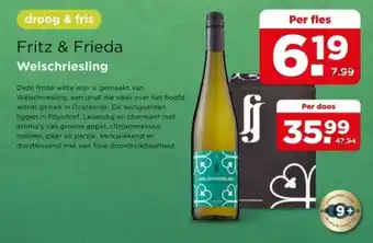 PLUS Fritz & Frieda Welschriesling aanbieding