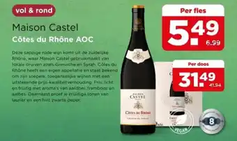 PLUS Maison Castel Côtes du Rhône AOC aanbieding