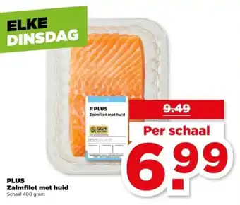 PLUS PLUS Zalmfilet met huid aanbieding