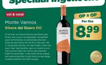PLUS Monte Vannos Ribera del Duero DO aanbieding