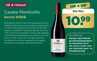 PLUS Casata Monticello Barolo DOCG aanbieding