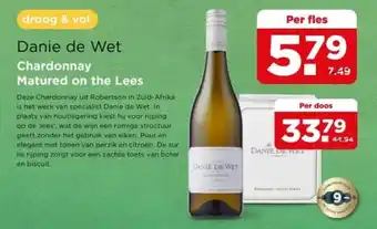 PLUS Danie de Wet Chardonnay Matured on the Lees aanbieding