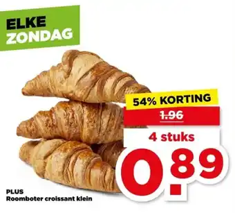 PLUS PLUS Roomboter croissant klein aanbieding
