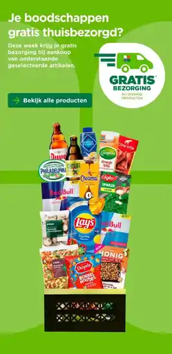 PLUS Je boodschappen gratis thuisbezorgd aanbieding