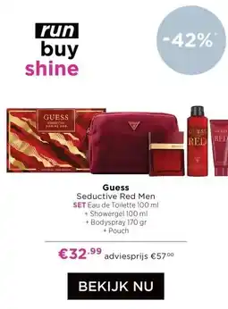 ICI Paris XL Guess Seductive Red Men SET aanbieding