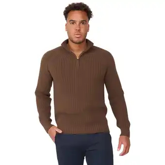 ANWB Solution Heren Menthon Zip Pullover Bruin aanbieding