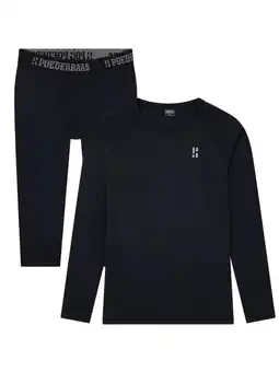 ANWB Poederbaas Merino 3/4 Heren Thermoset Zwart aanbieding