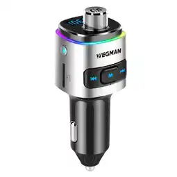 ANWB Wegman Bluetooth FM Transmitter Carkit Zilver aanbieding