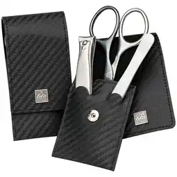 Douglas ERBE Carbon Manicure Pocket Case MAN Range Carbon, black, 3 pcs aanbieding