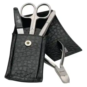 Douglas ERBE Manicureset 'Pocket' serie, zwart, 4 st aanbieding