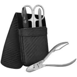 Douglas ERBE Carbon Manicure Pocket Case Range Carbon, black, 4 pcs aanbieding