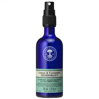 Douglas Neal's Yard Remedies Lemon & Coriander Deodorant aanbieding