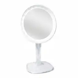 Douglas UNIQ Halo oplaadbare cosmetische spiegel met LED en 10x vergroting - wit - wit aanbieding