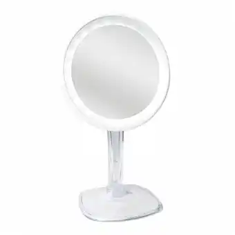 Douglas UNIQ Halo oplaadbare cosmetische spiegel met LED en 10x vergroting - wit - wit aanbieding