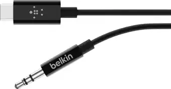 Coolblue Belkin Rockstar Usb C naar 3,5mm Kabel Converter 0,9m Zwart aanbieding
