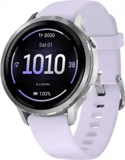 Coolblue Garmin Venu 4 Zilver/Paars 41 mm aanbieding