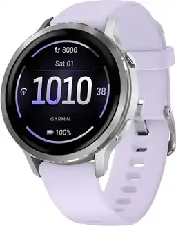 Coolblue Garmin Venu 4 Zilver/Paars 41 mm aanbieding