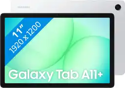 Coolblue Samsung Galaxy Tab A11 Plus 11 inch 256GB Wifi Zilver aanbieding