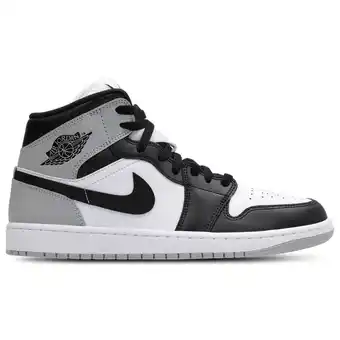 Foot Locker Jordan Aj1 Mid Sneakers Heren - Wit - Maat 40 - Leer, Synthetisch aanbieding