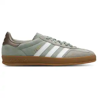 Foot Locker Adidas Gazelle Sneakers Heren - Grijs - Maat 40 - Leer aanbieding