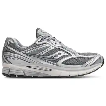 Foot Locker Saucony Guide 7 Sneakers Heren - Grijs - Maat 40 - Mesh/Synthetisch aanbieding