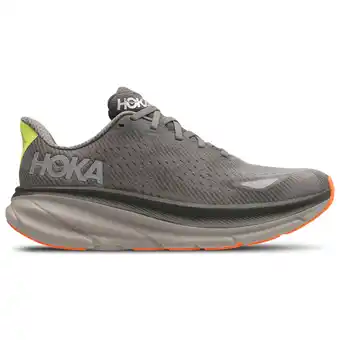Foot Locker Hoka Clifton 9 Sneakers Heren - Grijs - Maat 40 - Mesh/Synthetisch aanbieding