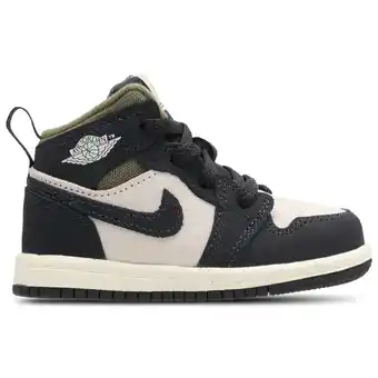Foot Locker Jordan Aj1 Mid Babyschoenen - Beige - Maat 17 - Leer aanbieding