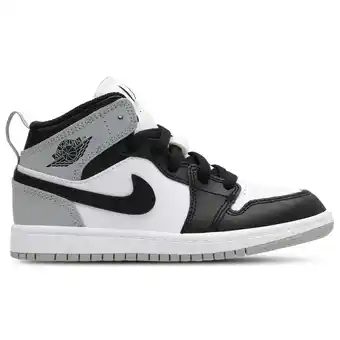 Foot Locker Jordan Aj1 Mid Peuterschoenen - Wit - Maat 32 - Leer aanbieding