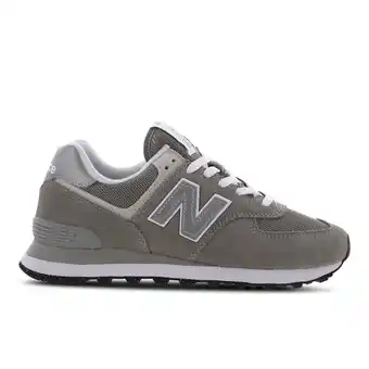 Foot Locker New Balance 574 Sneakers Dames - Grijs - Maat 40 - Leer aanbieding