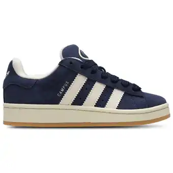 Foot Locker Adidas Campus Kindersneakers - Blauw - Maat 38 2/3 - Suède aanbieding