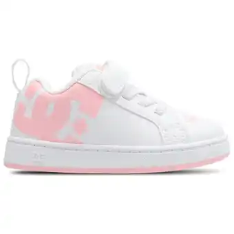 Foot Locker DC Shoes Court Graffik Babyschoenen - Wit - Maat 22 - Suède aanbieding