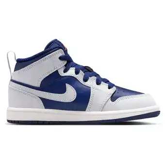 Foot Locker Jordan Aj1 Mid Peuterschoenen - Blauw - Maat 31 - Leer aanbieding