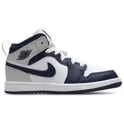 Foot Locker Jordan Aj1 Mid Peuterschoenen - Wit - Maat 28 - Leer aanbieding