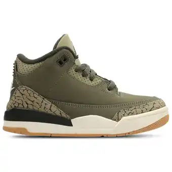 Foot Locker Jordan Aj3 Retro Peuterschoenen - Olijf - Maat 32 - Leer aanbieding
