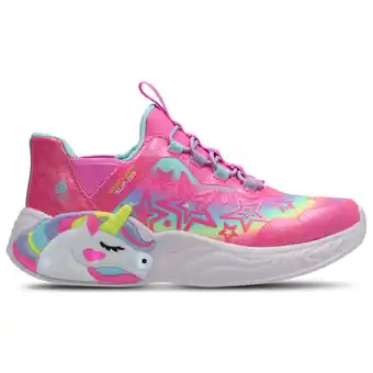 Foot Locker Skechers Slip-in Unicorn Peuterschoenen - Blauw - Maat 32 - Plastic aanbieding